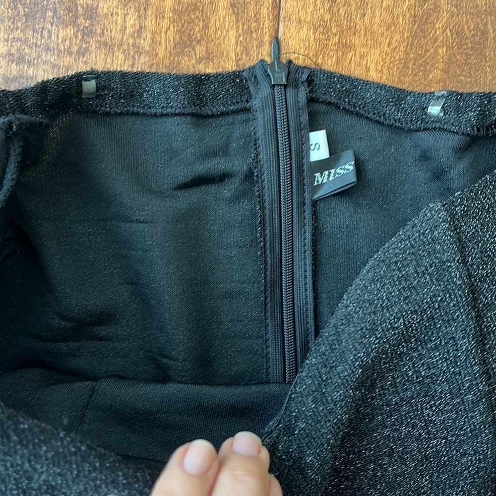 Missord Solid Off Shoulder Split Thigh Sparkly Ma… - image 6